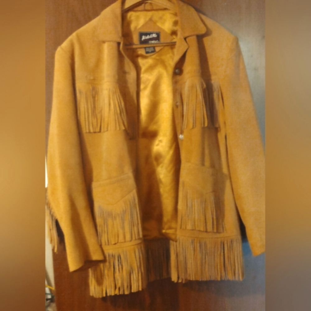 Katch me west suede fringed leather jacket